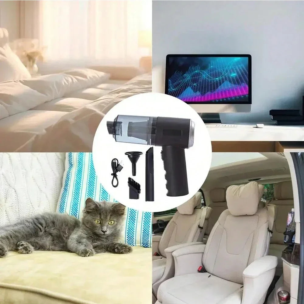 Portable Wireless Car Vacuum Cleaner- Powerful Handheld Auto Accessory