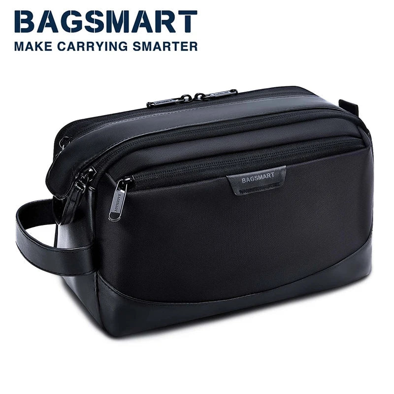 BAGSMART Men's Travel Toiletry Bag - Premium Large Capacity Dopp Kit Organizer