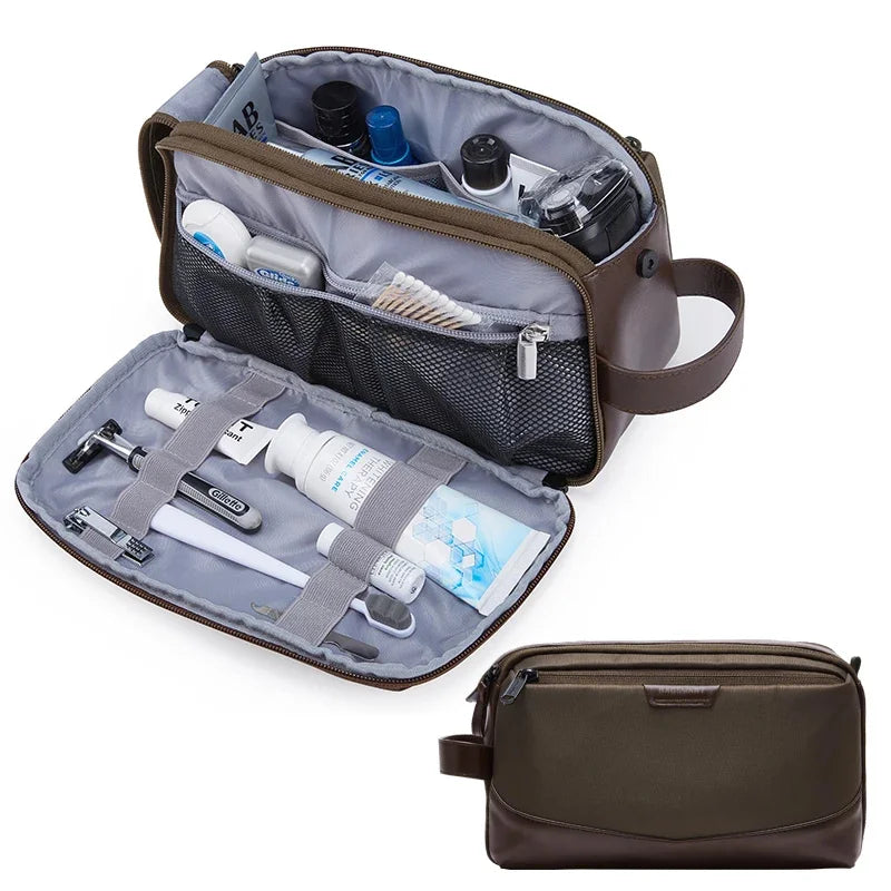 BAGSMART Men's Travel Toiletry Bag - Premium Large Capacity Dopp Kit Organizer