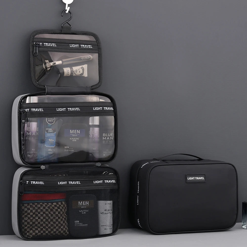 Hanging Travel Toiletry Bag ( Canvas/Nylon )