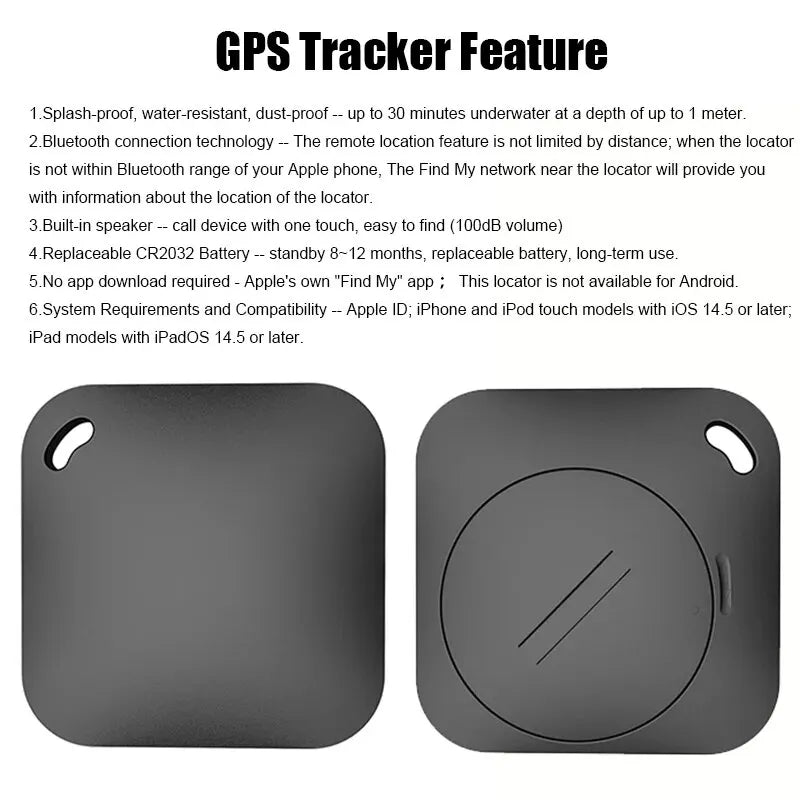 Smart Bluetooth GPS Key Finder - Works with Apple Find My App