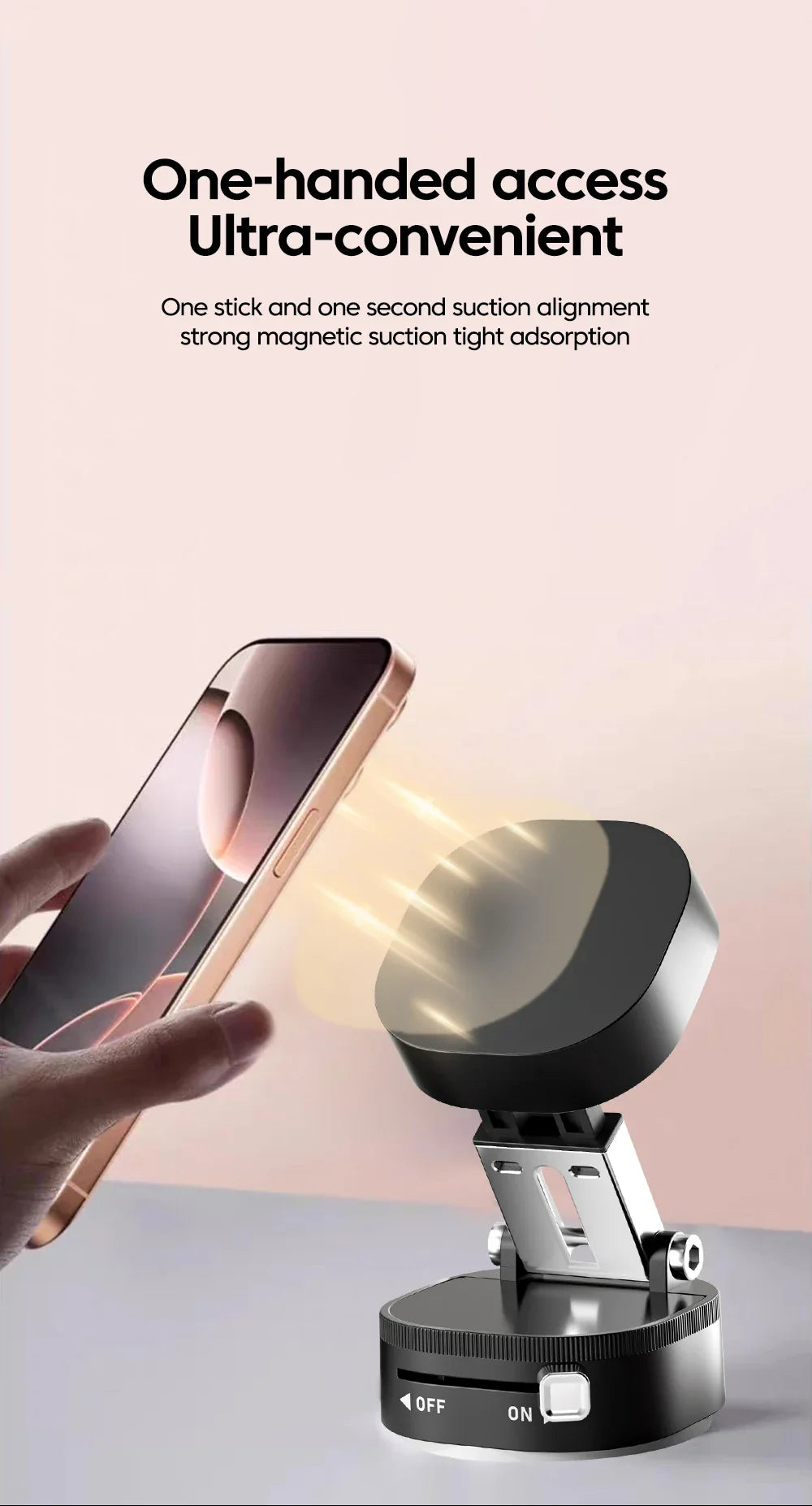 Magnetic Phone Holder Portable Multifunctional Foldable Car Holder
