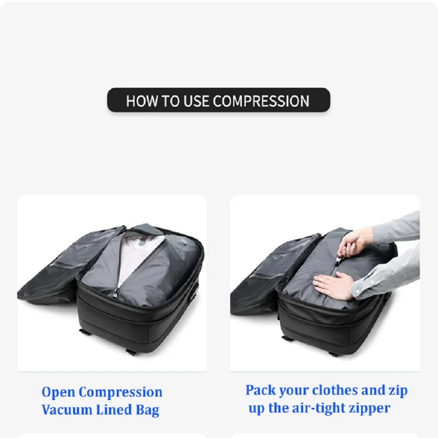 Men’s Vacuum Compression Backpack - Ultimate Travel Accessory
