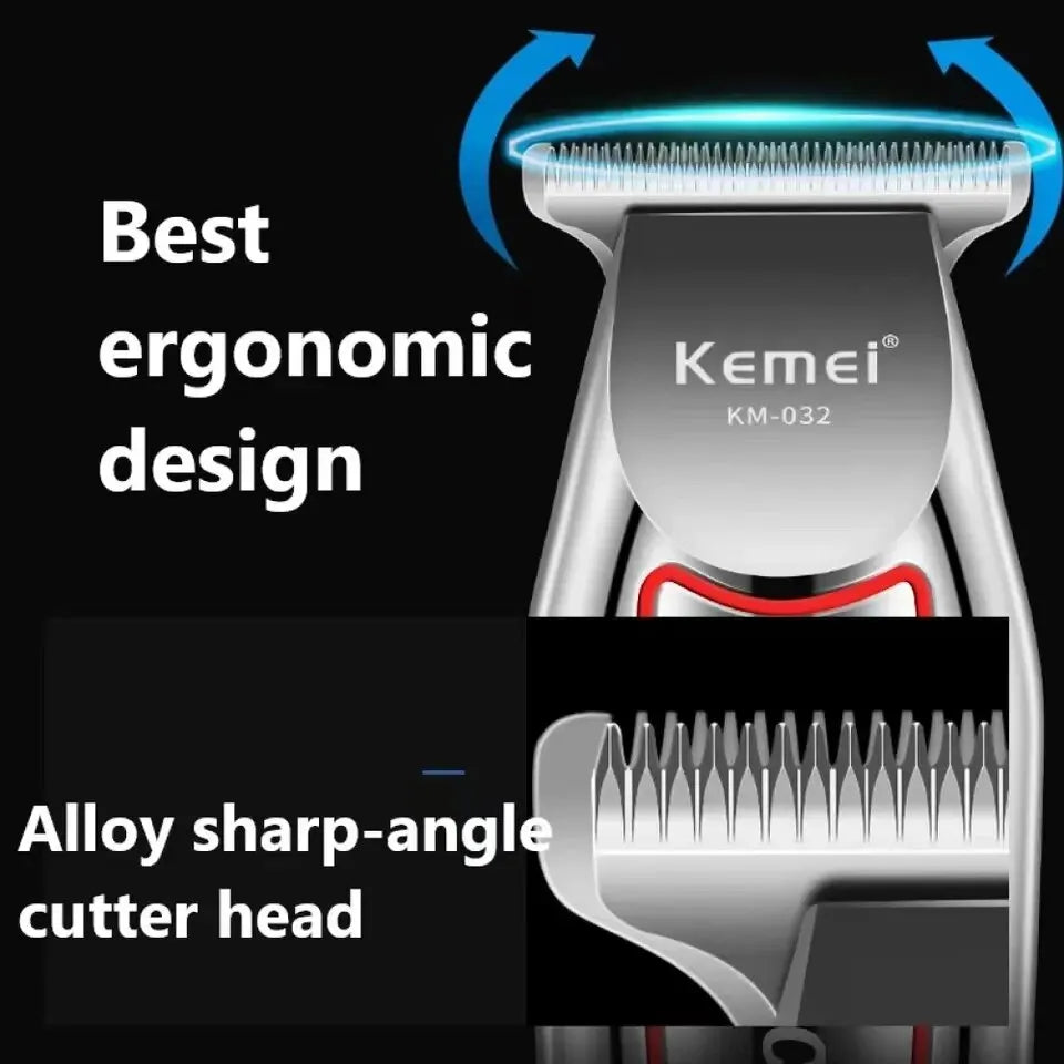 Men's Electric Hair & Beard Trimmer Professional Grooming Kit