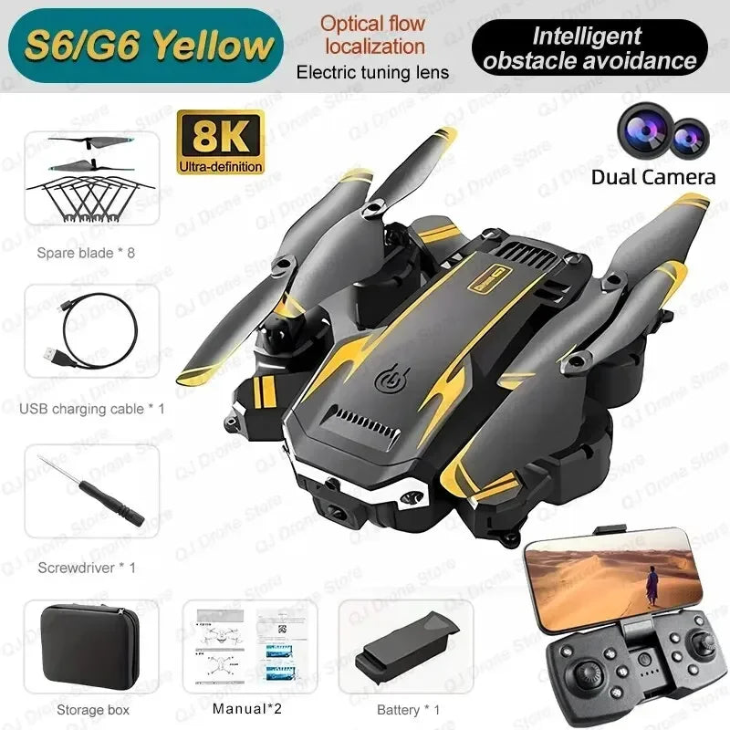Professional 8K Dual Camera 5G HD Drone with GPS & Obstacle Avoidance