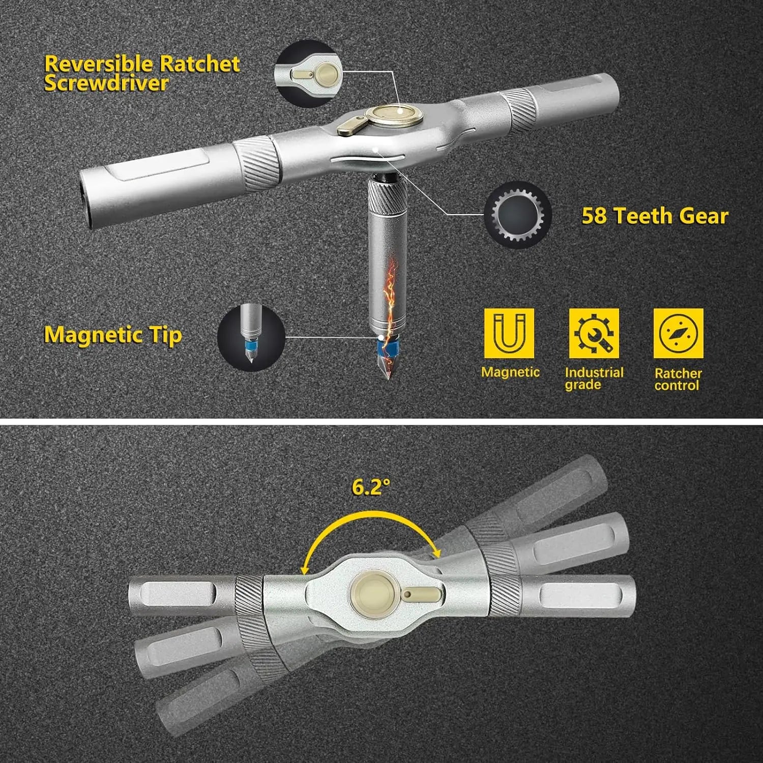 Pocket-Sized Powerhouse – 24 Tools in 1 Magnetic Screwdriver!