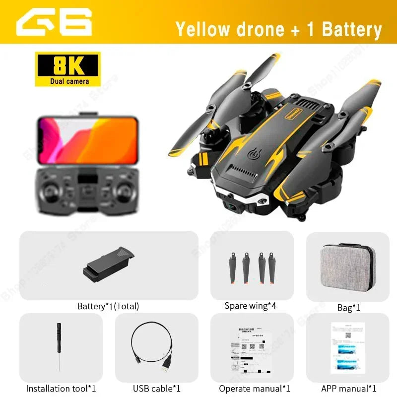 Professional 8K Dual Camera 5G HD Drone with GPS & Obstacle Avoidance