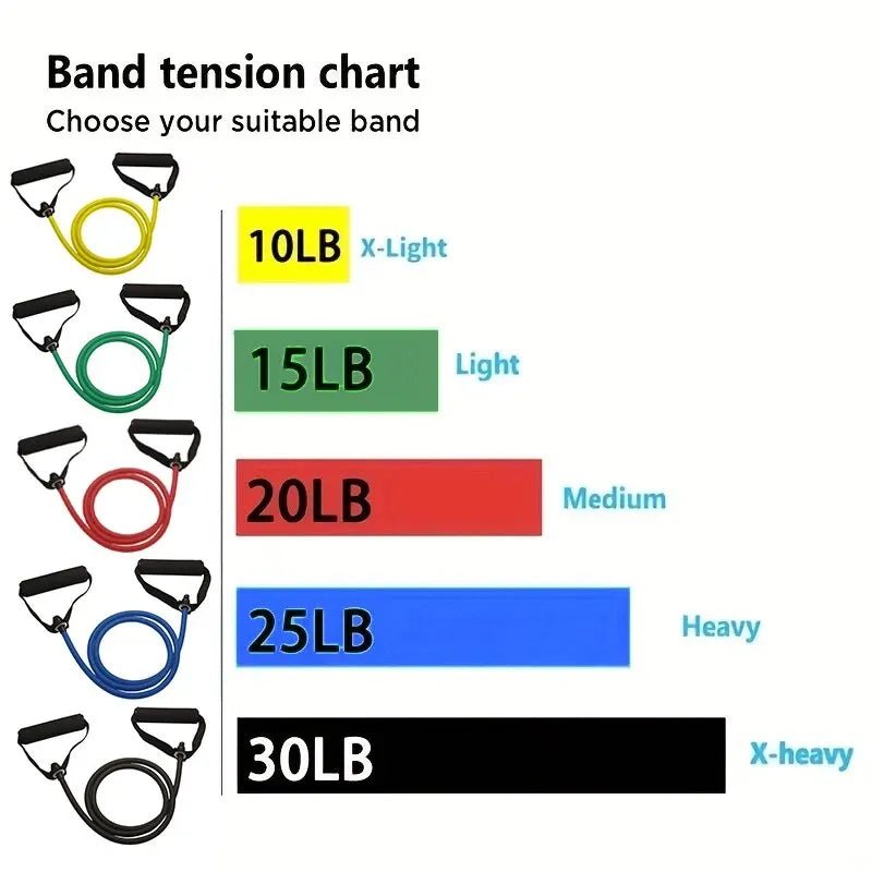 Resistance Bands with handles - Home & Travel Workout Set