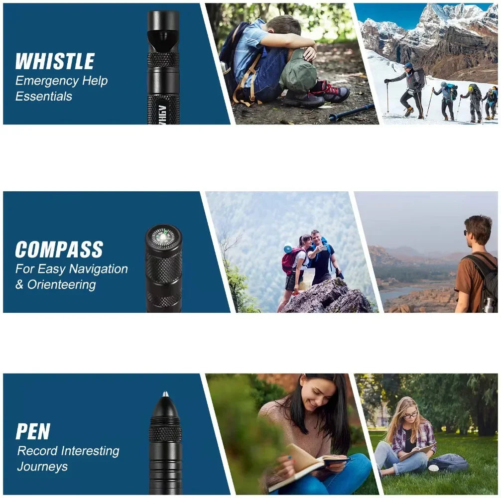 Tactical Self-Defense Pen - Multifunctional Outdoor Survival Tool