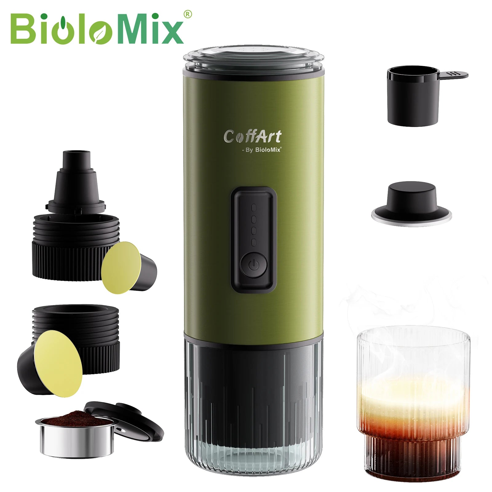Portable Espresso Coffee Maker - For Car & Home ( 12V Travel  Brewer )