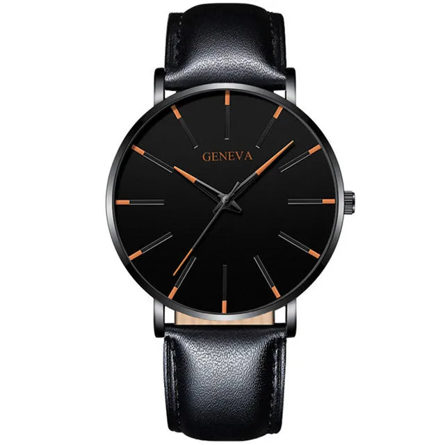 Minimalist Men's Fashion Ultra -Thin Quartz Watch