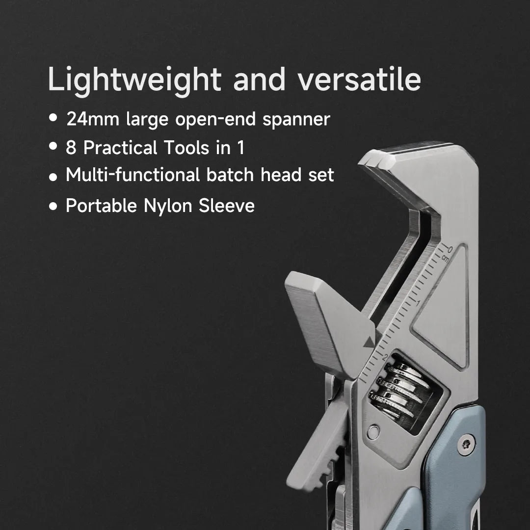 8-in-1 EDC Multitool - Compact Folding Pliers with Knife & Screwdriver