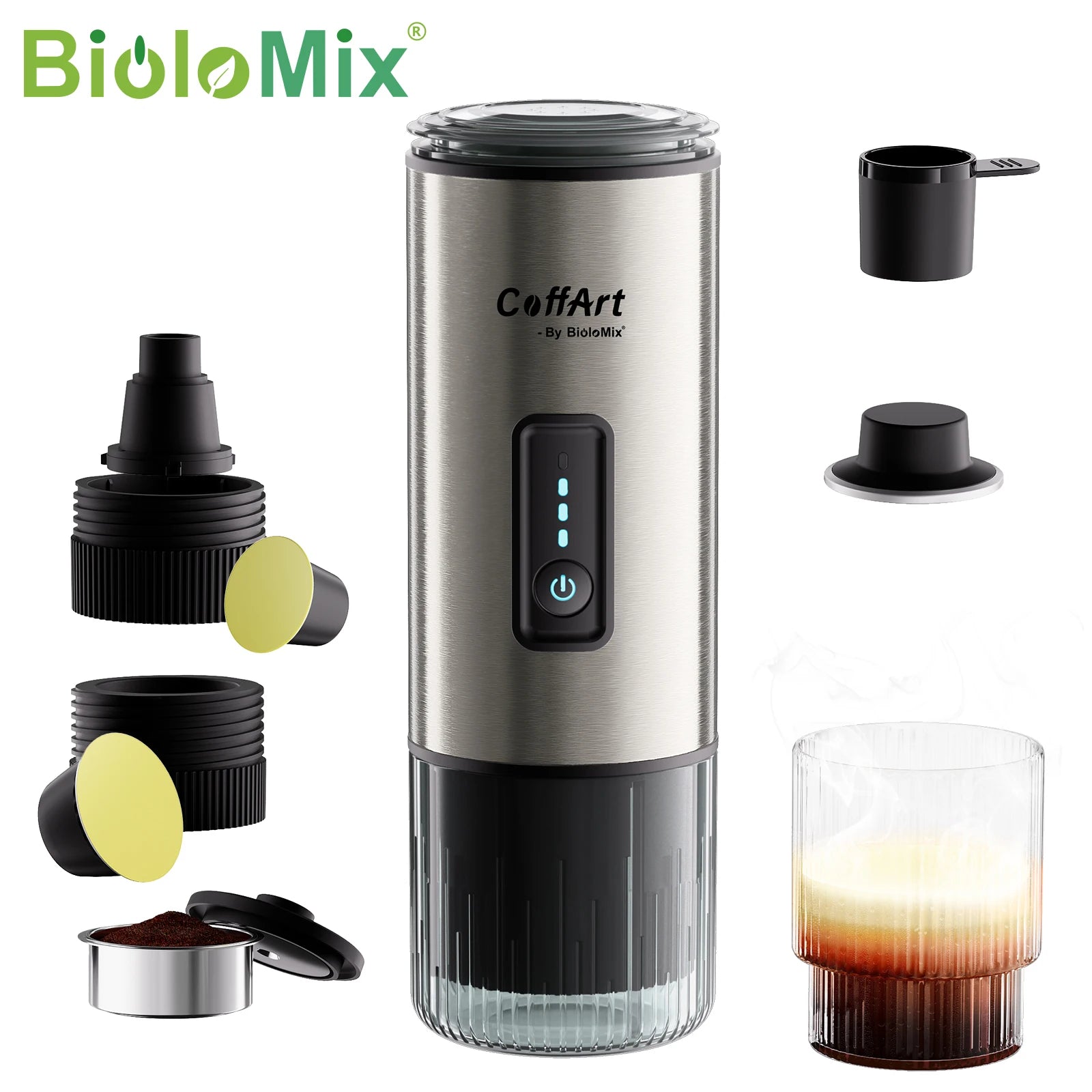 Portable Espresso Coffee Maker - For Car & Home ( 12V Travel  Brewer )