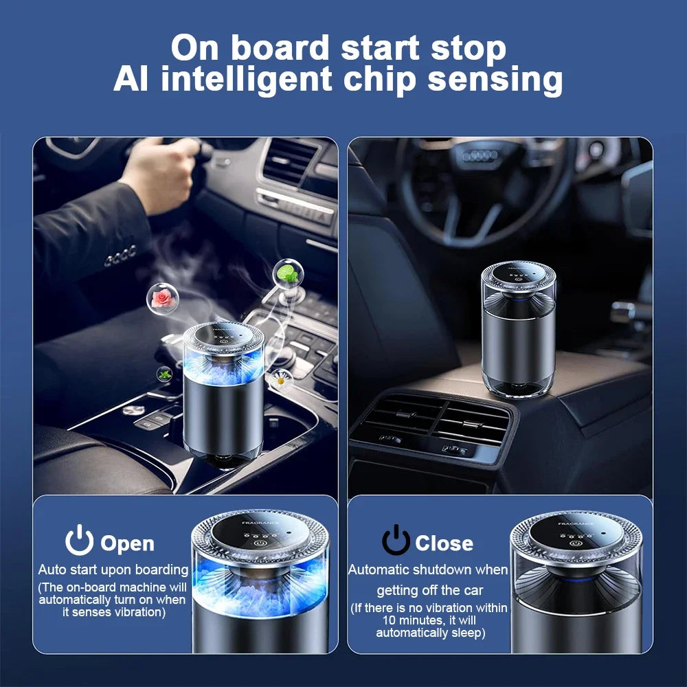 Cloud Mist Magic – Rechargeable Car Freshener with Smart Scents!