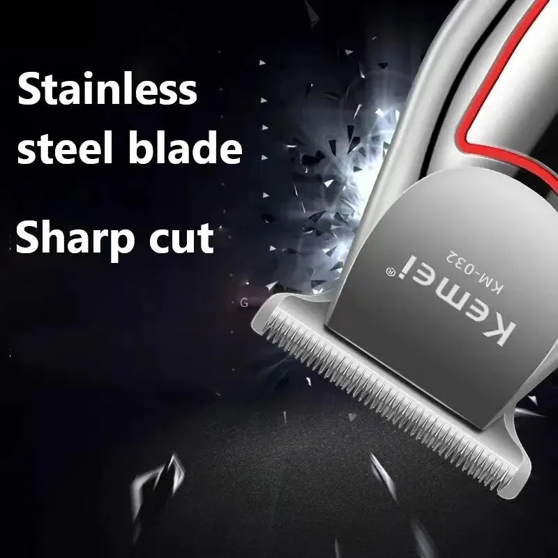 Men's Electric Hair & Beard Trimmer Professional Grooming Kit