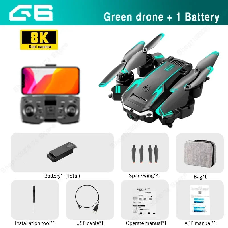 Professional 8K Dual Camera 5G HD Drone with GPS & Obstacle Avoidance
