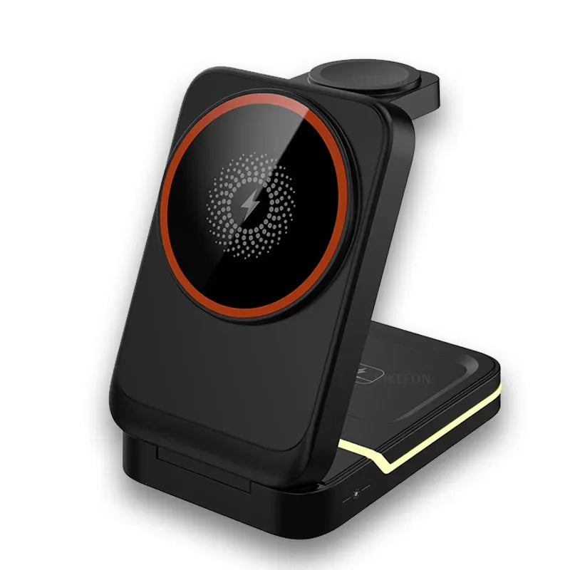 3-in-1 Wireless Travel Charger - Phone, Watch & Earbuds