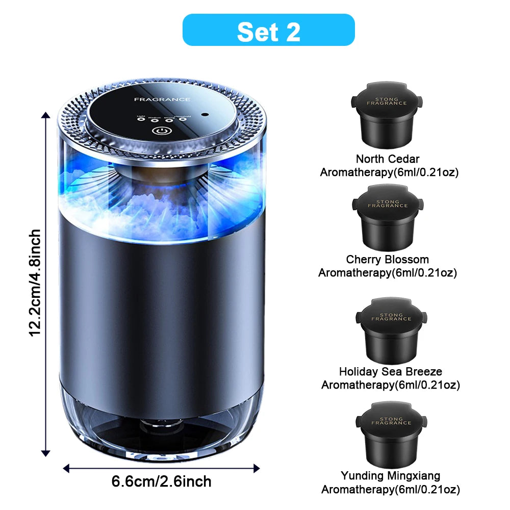 Cloud Mist Magic – Rechargeable Car Freshener with Smart Scents!