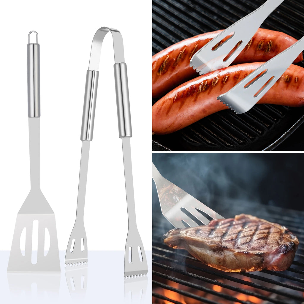 Deluxe BBQ Grill Tool Set - 20 Piece Stainless Steel Accessories with Carrying Case