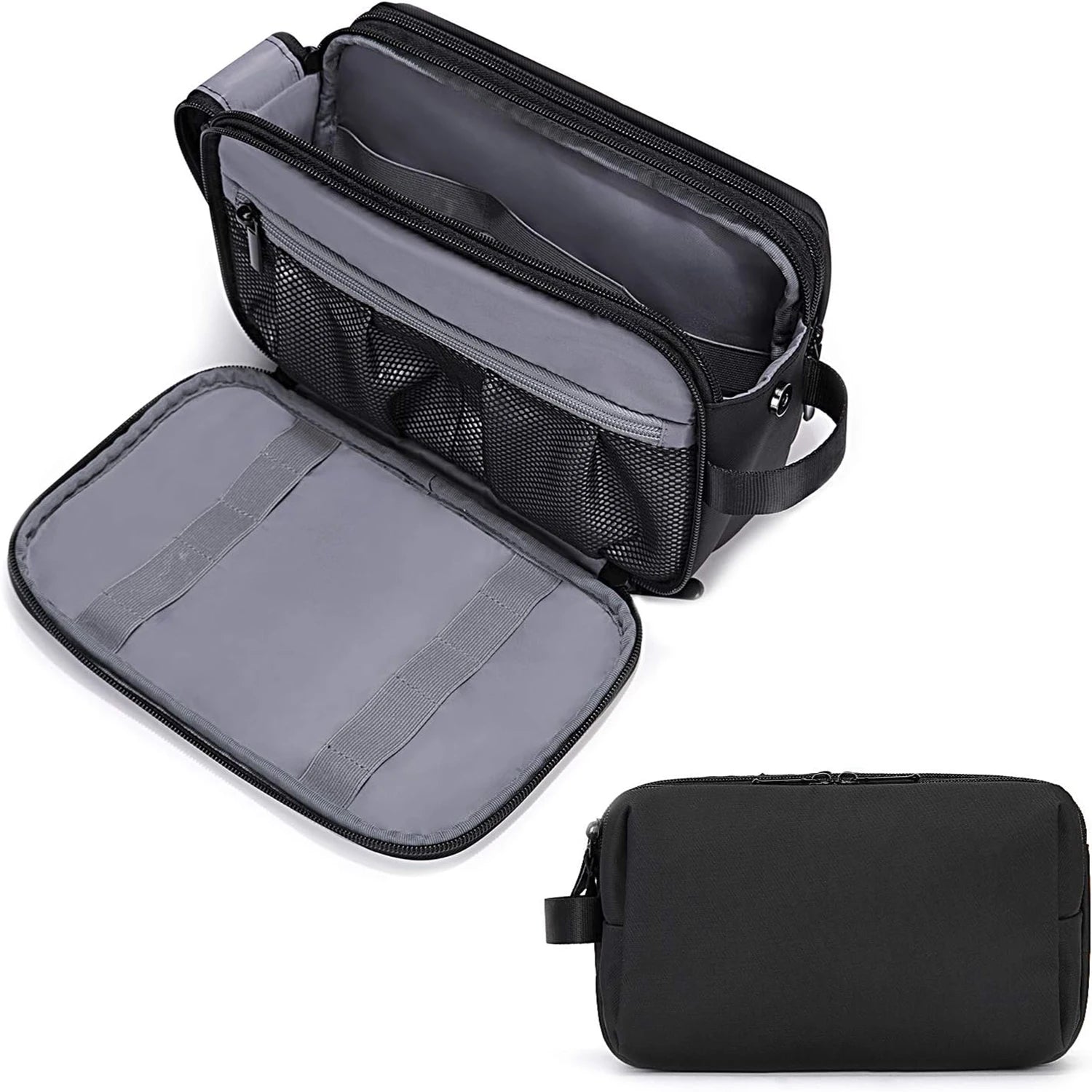 Men's Travel Toiletry Bag - Water Resistant Dopp Kit Organizer
