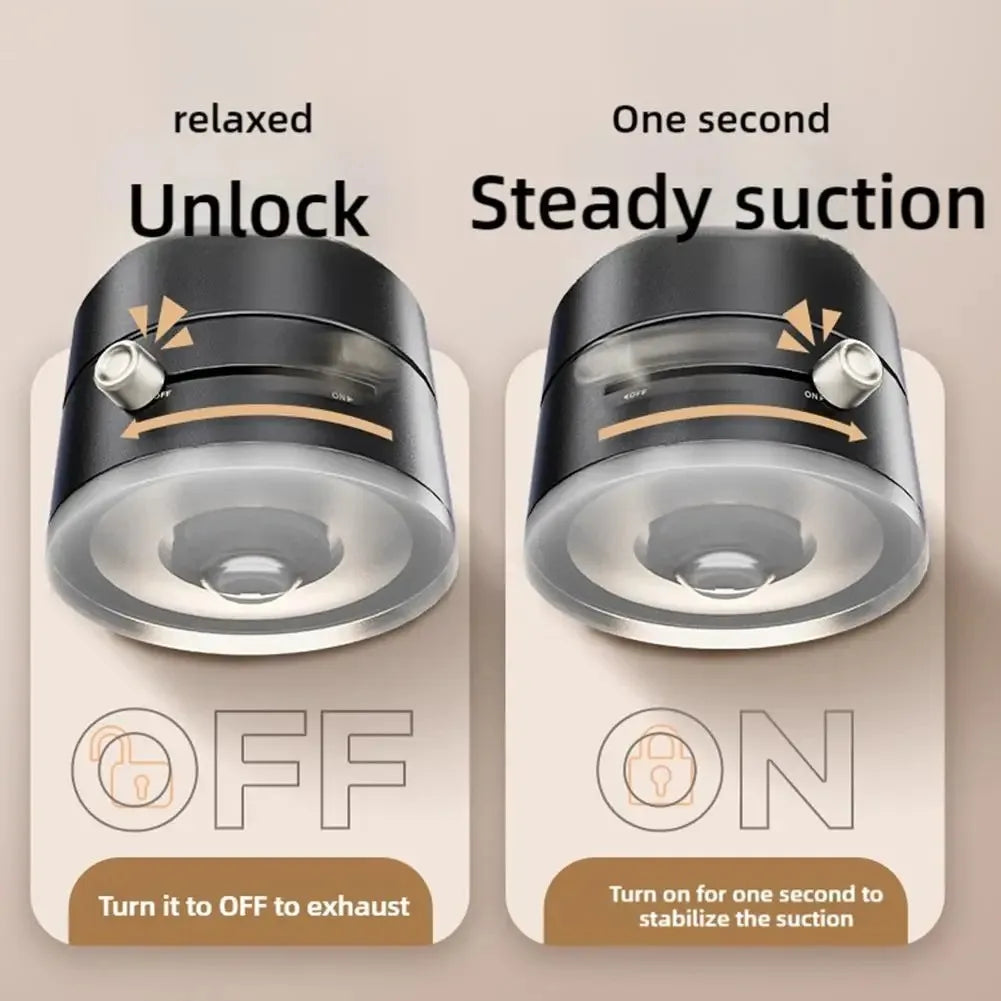 Stick & Fold: Portable Vacuum Magnetic Phone Holder