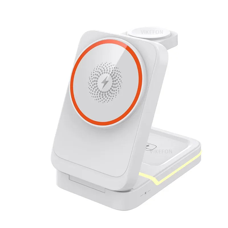 3-in-1 Wireless Travel Charger - Phone, Watch & Earbuds