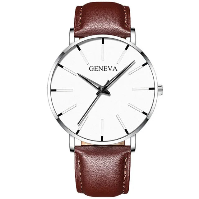 Minimalist Men's Fashion Ultra -Thin Quartz Watch