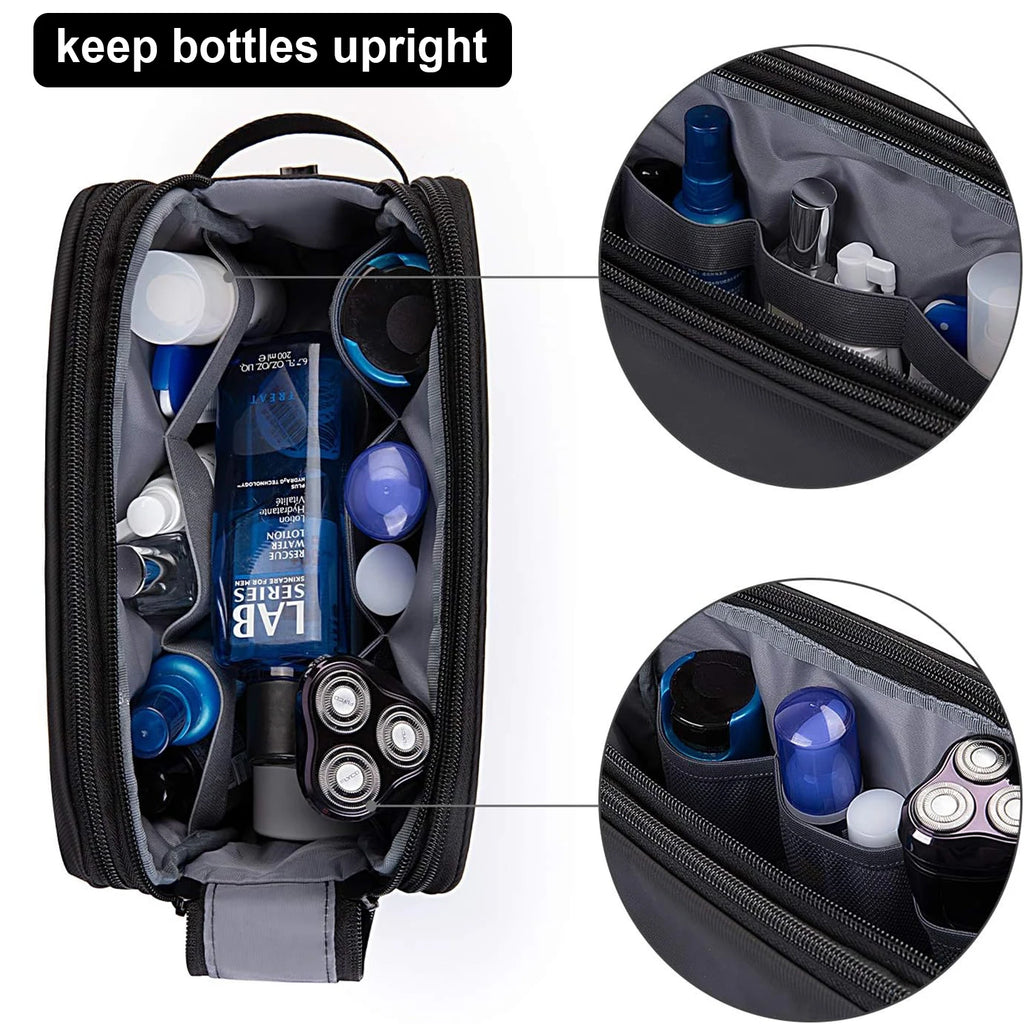Men's Travel Toiletry Bag - Water Resistant Dopp Kit Organizer