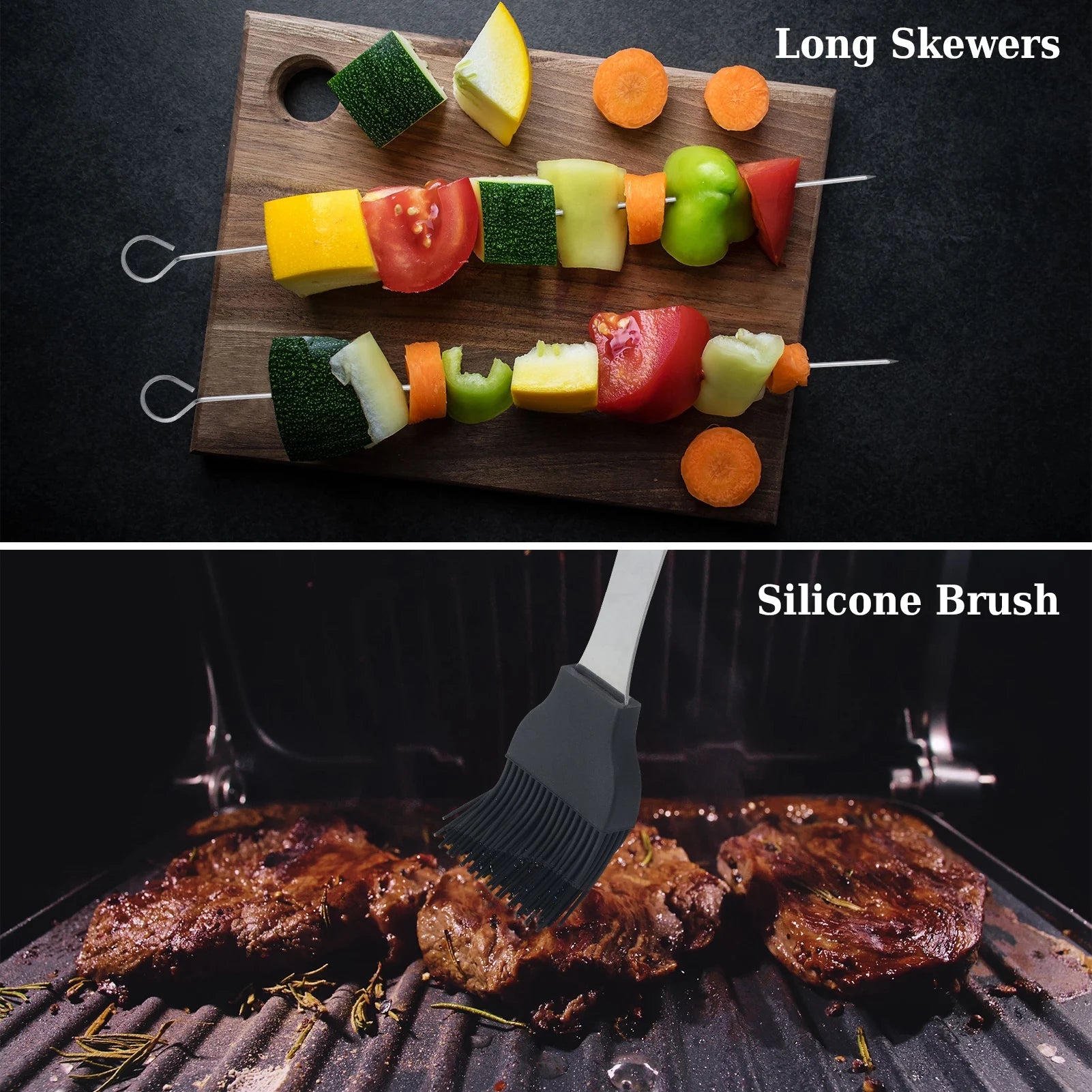 Deluxe BBQ Grill Tool Set - 20 Piece Stainless Steel Accessories with Carrying Case
