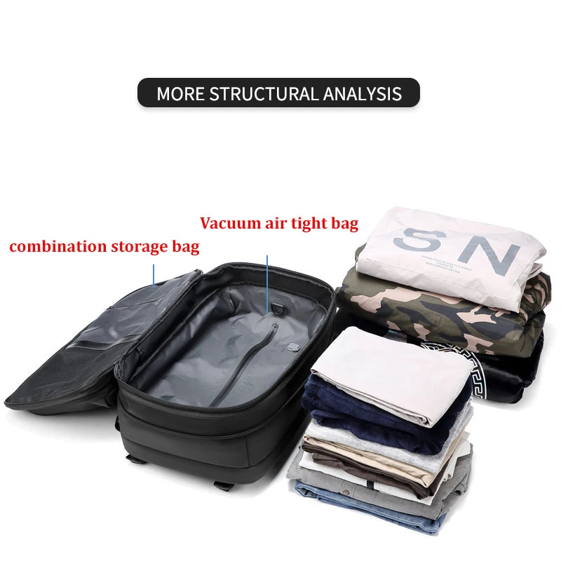 Men’s Vacuum Compression Backpack - Ultimate Travel Accessory
