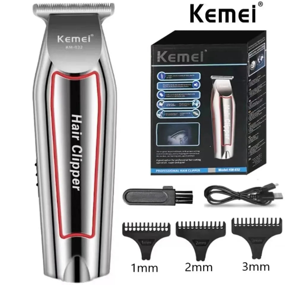Men's Electric Hair & Beard Trimmer Professional Grooming Kit