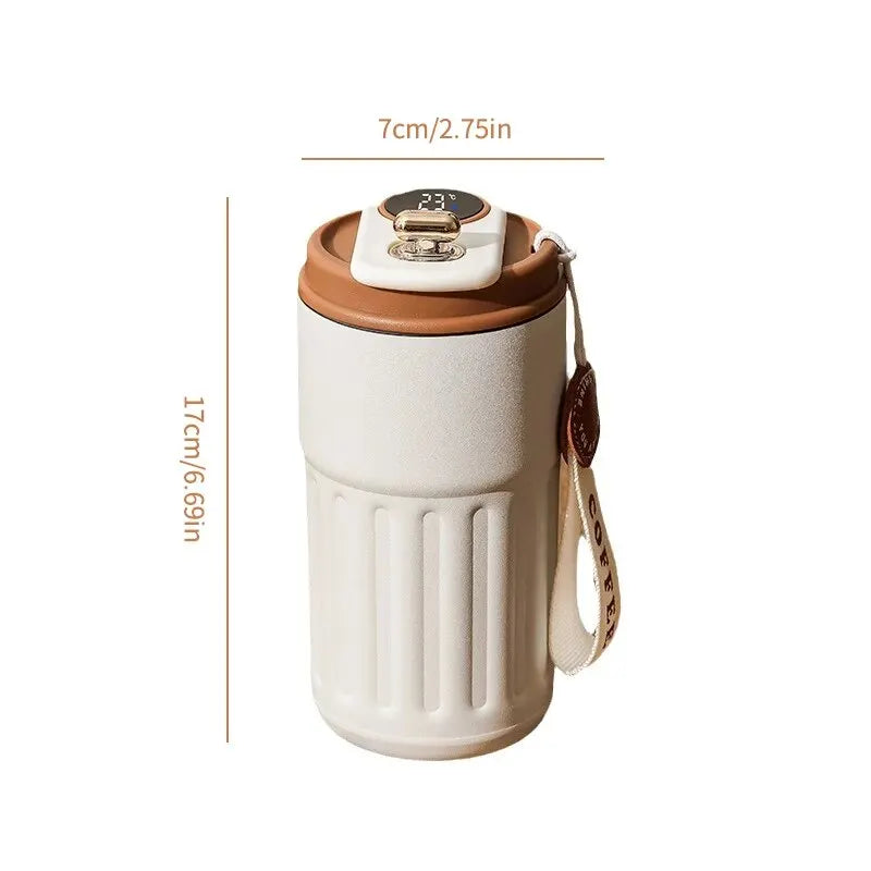 Smart Stainless Steel Travel Mug- Insulated Coffee & Tea Tumbler