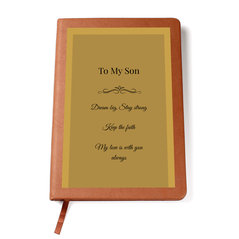 To My Son - Faith & Courage Journal- Perfect Birthday or Graduation Gift