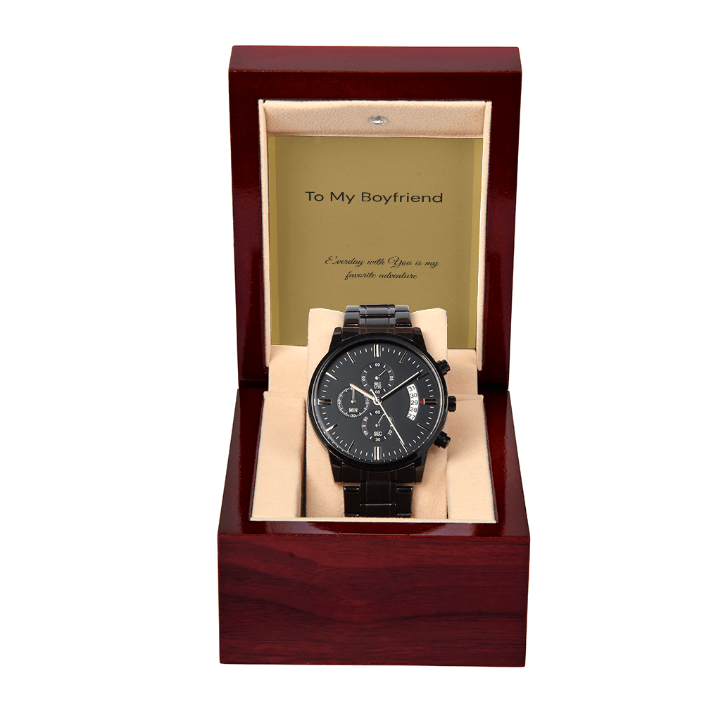 To My Boyfriend - Luxury Chronograph Watch Gift