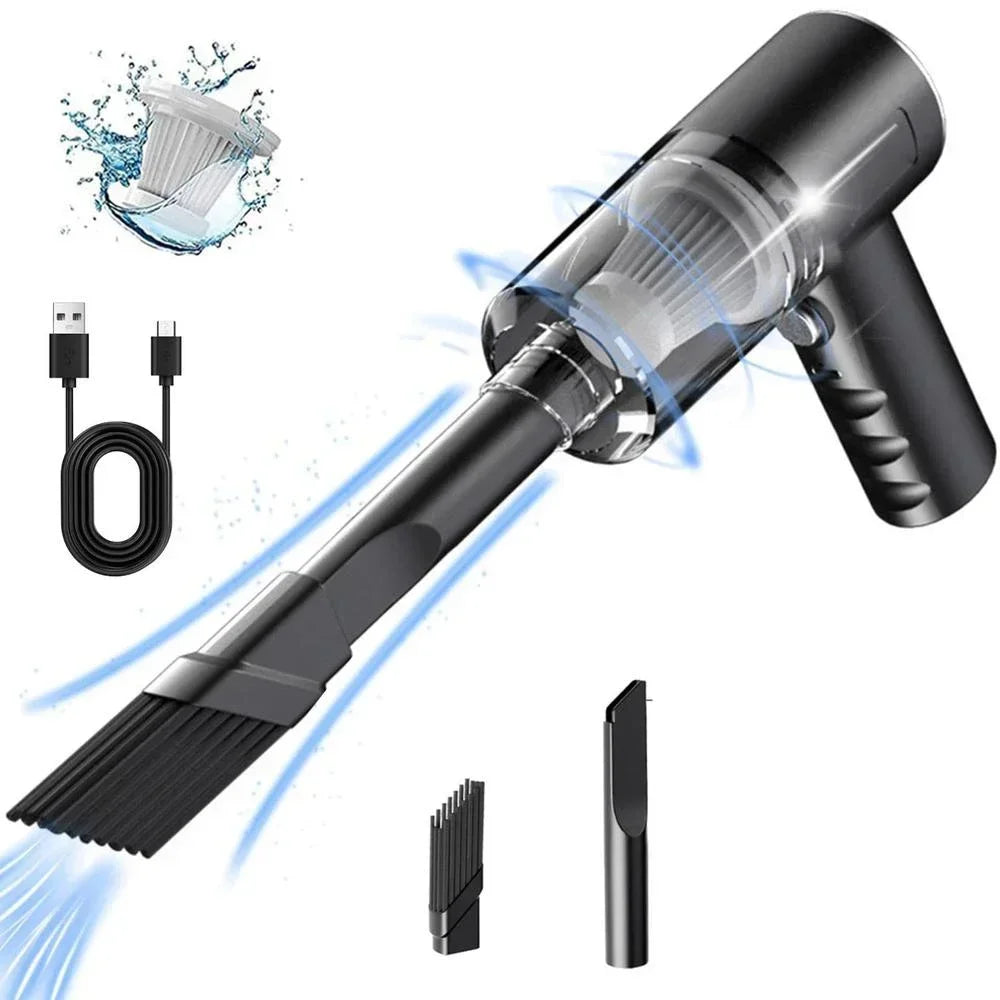 Portable Wireless Car Vacuum Cleaner- Powerful Handheld Auto Accessory